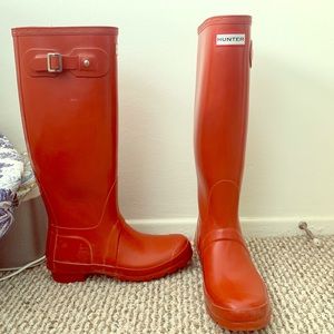 Red Original Hunter Rain Boots